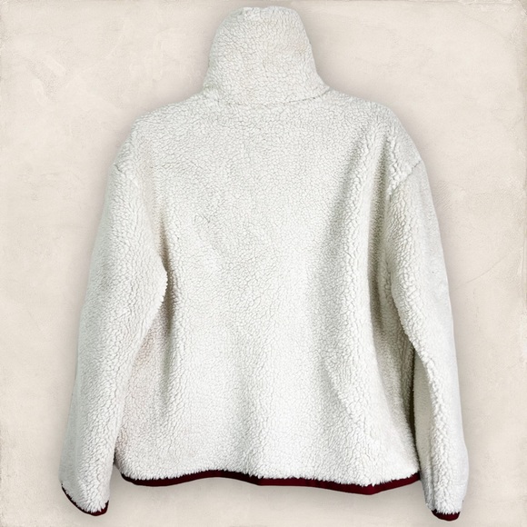 NWT GAS Eppie Teddy Ecofur Full Zip High Neck Jacket Ivory Men’s ? Size 40 - Picture 2 of 12